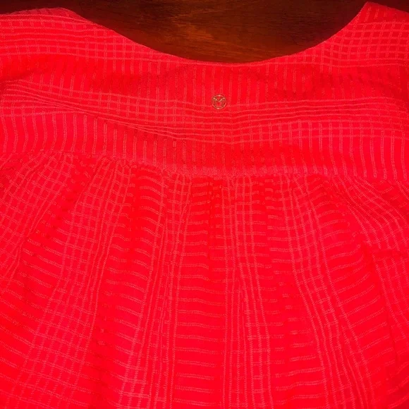 Marie Oliver Silk Knee Length Dress Sz:Xs in Orange - Picture 7 of 9